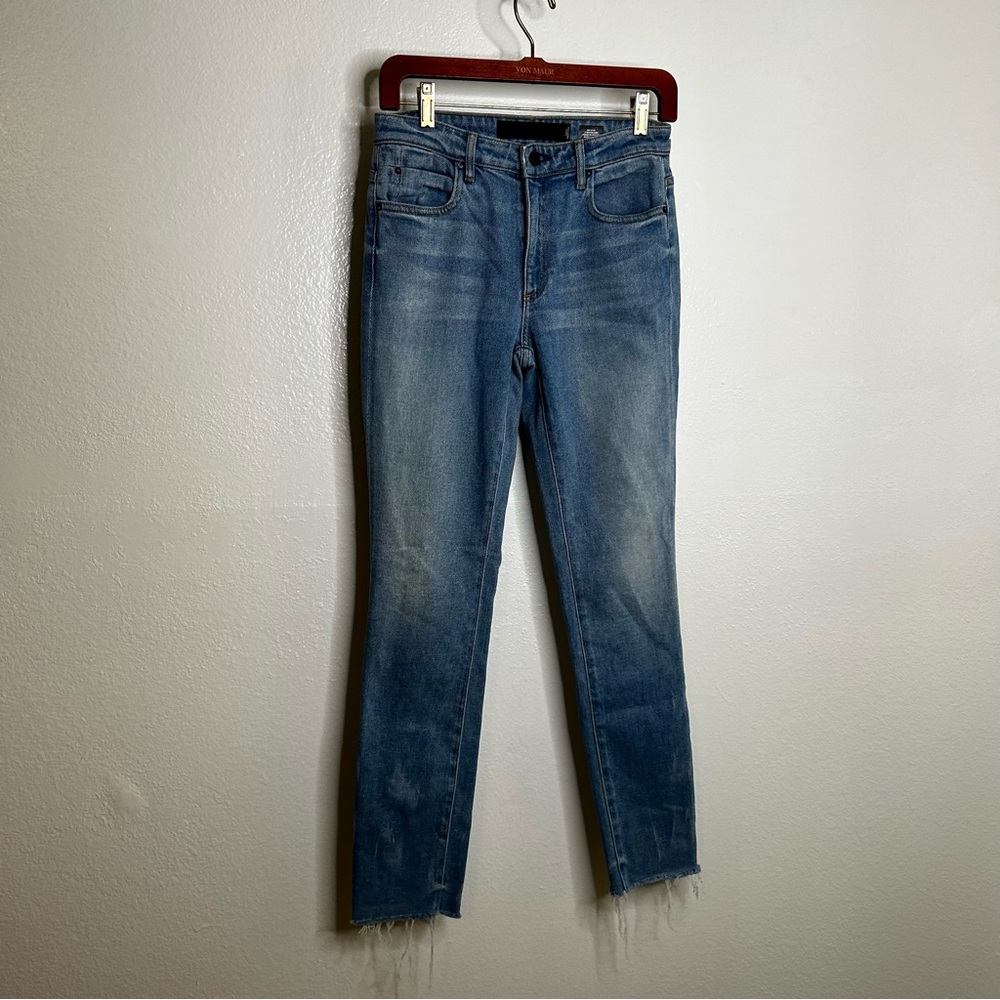 Alexander Wang Denim Slim Fit High Rise Washed Out Jean 26